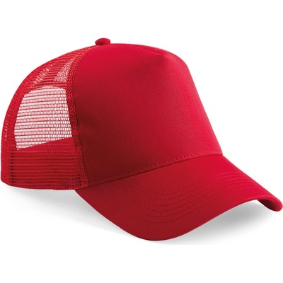 Beechfield B 640 Trucker 5 panelová COT530640y6199-classic red Červená