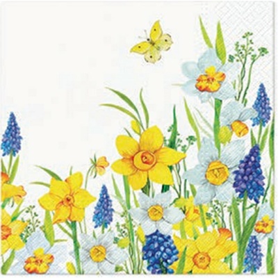 TaT servítky Spring Daffodills 33x33cm