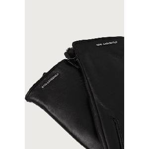 Karl Lagerfeld ръкавици дамски от кожа (B4W33084)