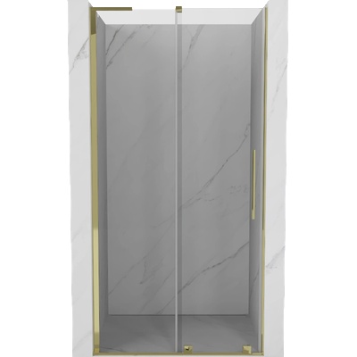 Mexen Velar L плъзгащи се врати за душ 110 см, прозрачни, златни - 871-110-003-01-50 (871-110-003-01-50)