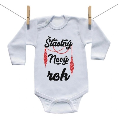 Boodyy Body s dlhým rukávom Šťastný Nový rok