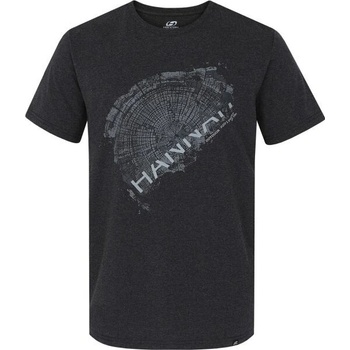 Hannah Severin pánske tričko čierne sivé
