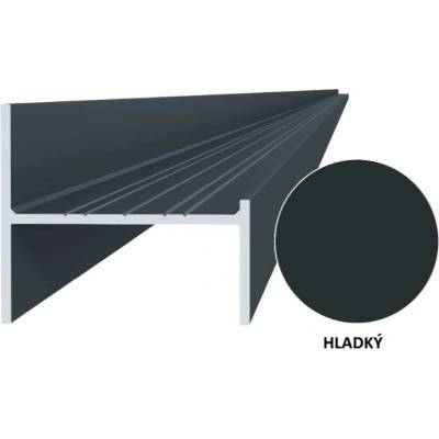 Hliníkový uchycovací profil pro lamely, tvar UT, šířka 50 mm, antracit RAL7016, hladký 2m +/- 5mm (AL-UTP2-A-2)
