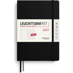 Leuchtturm1917 weekly calendar 2027 dotted medium (A5) with notebook - black - 145 x 210 mm - January-December 2027 - 400257 (400257)