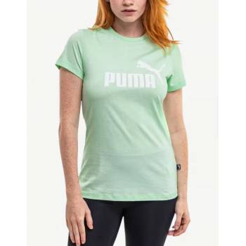 PUMA Essentials Logo Tee Garnet Green