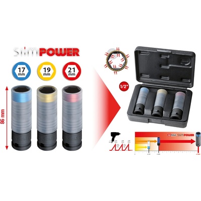 KS Tools KS TOOLS Súprava nástrčných hlavíc Šesťhran 3-dielna 515.0990; 515.0990
