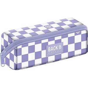 BackUP Ученически несесер BackUp 8 K - Violet Checkerboard, 1 цип (710469)