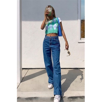 Madmext Дамски дънков панталон Mg1289 - Син #321576 (321576_Тъмно синьо)