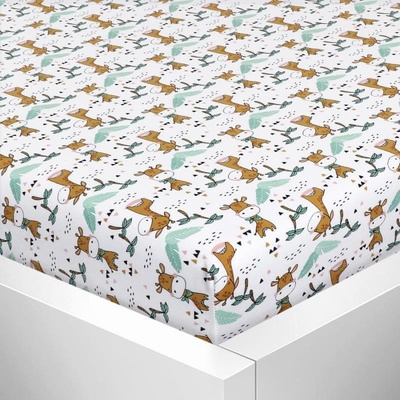 Bellatex jersey prostěradlo s elastanem béžové 90x200