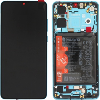 LCD Displej + Dotykové sklo + Rám Huawei P30 - originál