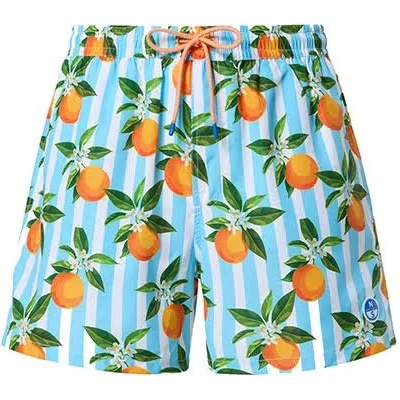 North Sails Бански гащета North sails Allover Volley swimming shorts - Blue (White Blue Stripes / Orange Fruits)