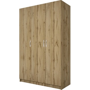 Bogdan Furniture I Трикрилен гардероб Mod 1002, Дъб артисан