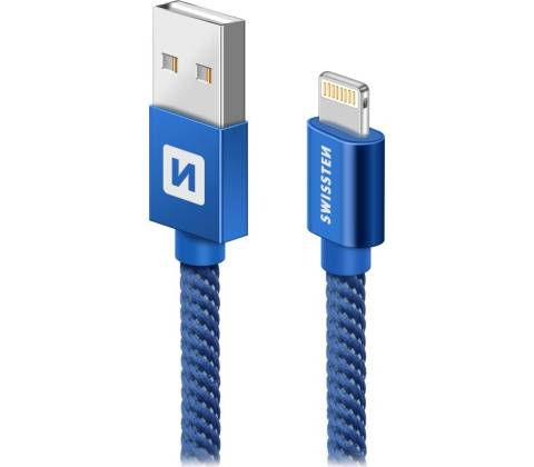 Swissten 71523308 USB / Lightning, 2m, modrý