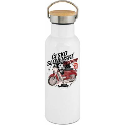 123TRIKO termoska Jawa Pionýr vínový Československé Legendy, V41 500 ml