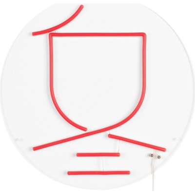 Červená nástěnná LED dekorace DUTCHBONE WINTER 35 cm