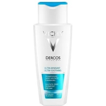 Vichy Шампоан за честа употреба за раздразнен скалп , Vichy Dercos Ultra Soothing Sulfate-Free Shampoo for Dry Hair 200ml