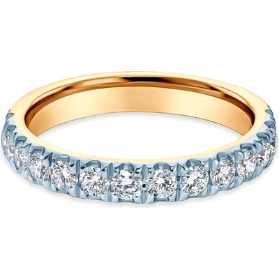 SAVICKI Годежен пръстен Savicki: двуцветно злато, лабораторни диаманти