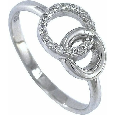 Infinitysilver Stříbrný prsten dva kroužky OR91764
