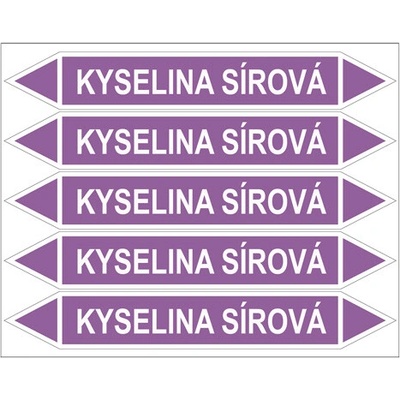 Značení potrubí, kyselina sírová PZG 007080