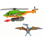 LEAN Toys Green Helicopter Dinosaur Transport Dino Park Set