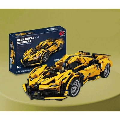 JOKO Technická Stavebnica Športové auto 422ks, žlté