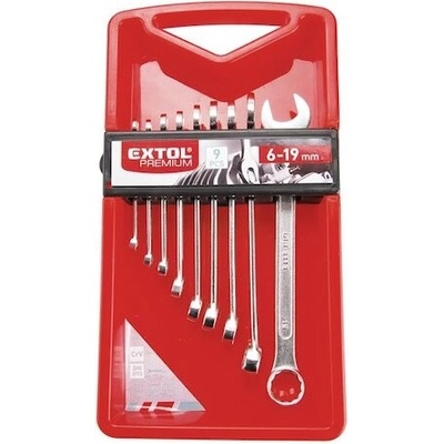 Extol Premium klíče očkoploché, sada 9ks 6-19mm 6352