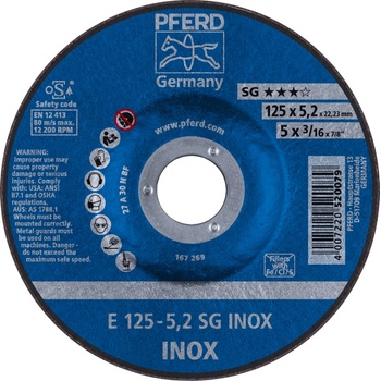 Pferd Brusný kotouč 125 x 5,2 x 22,23 mm 4007220520079