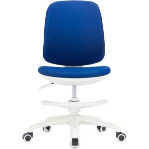 RFG Детски стол RFG Candy Foot White, дамаска, синя седалка, синя облегалка (PP601G-A-WH/ZT-02)
