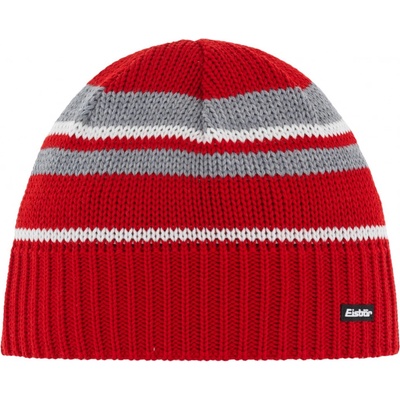 Eisbär Luan MÜ čepice zimní červená/šedá