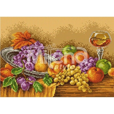 Milena Style Есенен натюрморт - Печатана Aida 14 ct с конци Ariadna