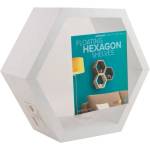 DOMAX ЕТАЖЕРКА ХЕКСАГОН fhs 300 bi 300х260х115х18мм БЯЛ (67701 , 66646)