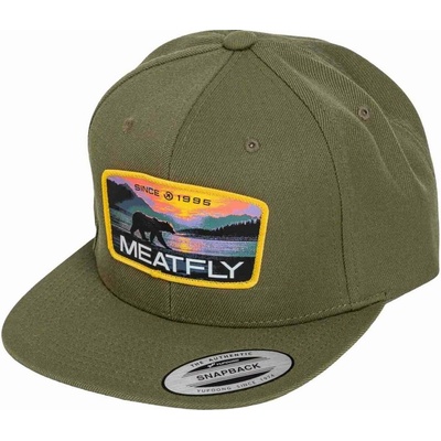 Meatfly Flanker Snapback zelená/ žltá