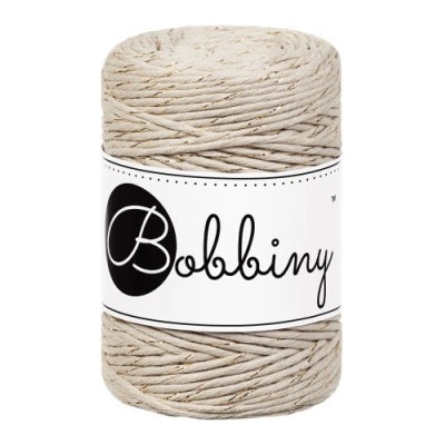 Bobbiny Macrame Baby 1,5 mm - golden beige