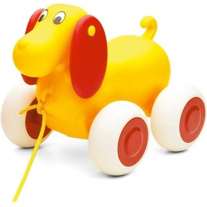 Viking Toys Кученце Бебе за дърпане Viking Toys, 25 cm, жълто (1310-yellow)