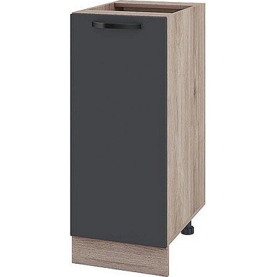 ИРИМ Долен кухненски шкаф Сити АРФ-Карбон мат-11-40 35 см