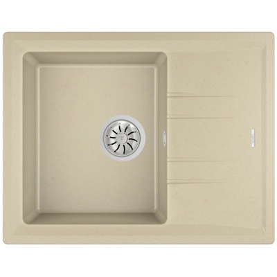 Teka Мивка Teka Stone 45 S-TG, Гранит, Обръщаема, За шкаф, 45 см, Слонова кост (115330046)