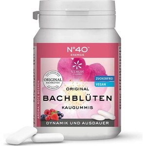 Lemon Pharma Дъвки с цветни есенции на д-р Бах n°40 - Енергия, 40 броя с вкус на горски плодове (100102 lp)