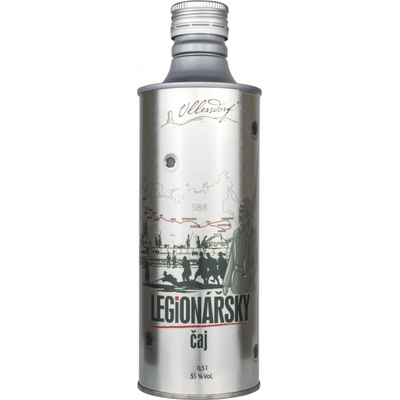 Ullersdorf LEGIONÁŘSKÝ ČAJ gin 55% 0,5 l (plech) – Zboží Dáma