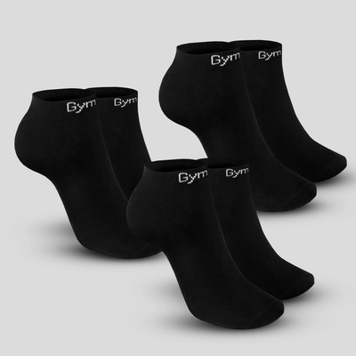 GymBeam Чорапи Ankle Socks 3Pack Black XL