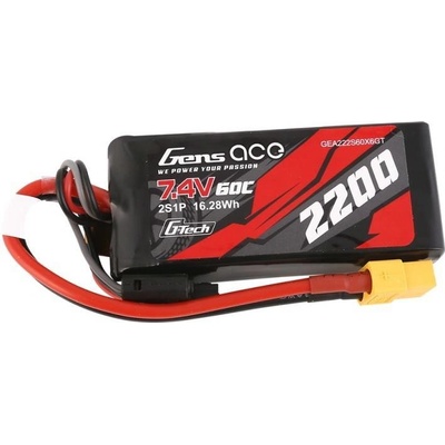 Gens ace GensAce G-Tech LiPo 2200mAh 7.4V 60C 2S1P XT60 Battery