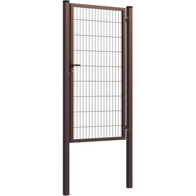 EKOfence Bránka 1kr. SQUARE ZnPVC 1000x1800mm, hnedá 16368