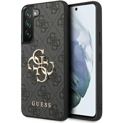 GUESS Кейс Guess GUHCS23S4GMGGR за Samsung Galaxy S23 S911, сив / сив, твърд, 4G Big Metal Logo (3666339114909)