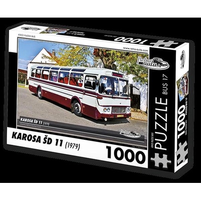 Retro cars - Puzzle BUS č. 17 Karosa ŠD 11 (1979) 1000 - 1 000 piese