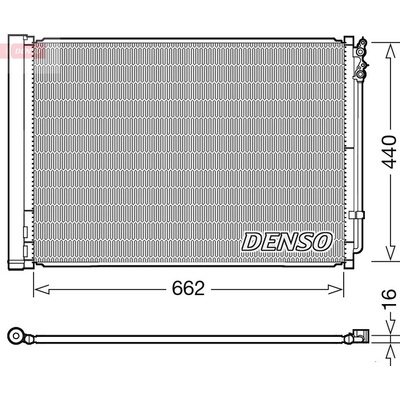 Kondenzátor klimatizace DENSO DCN05032