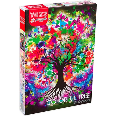 Yazz Пъзел Yazz Puzzle от 1000 части - Многоцветно дърво (3808)