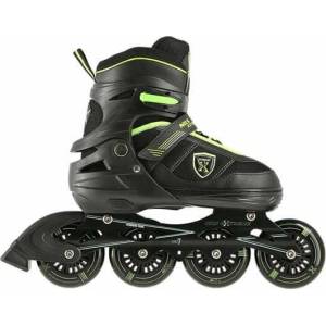 NILS Extreme NA19088 Black/Green (16-01-224/16-01-225/16-01-226) Ролери