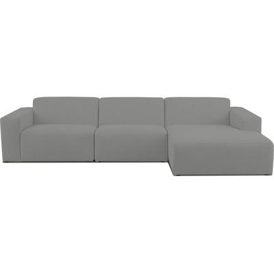 Scandic Сив ъглов диван от букле (десен ъгъл) Roxy - Scandic (Big ch (1,5+1,5+ch) Right CM 3grey)