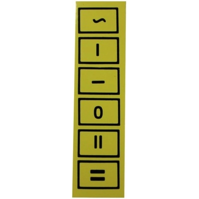 41062 Tabulka č.18 Samolepící tabulka - symbol I-O-II