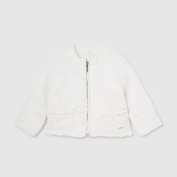 Image 1 of MAYORAL Меко яке против вятър в бяло за бебе момиче Mayoral