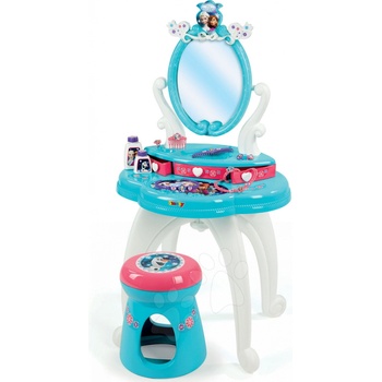 Detský Kosmetický stolík Frozen Smoby 2v1 so stoličkou a 10 doplnkami 024996